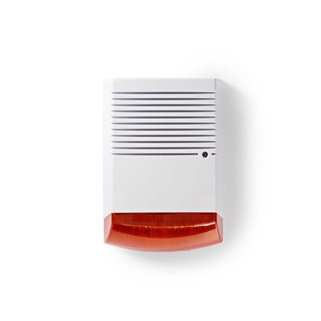 Nedis Dummy Security Siren | IP44 | Battery Powered | Outdoor | Orange / White