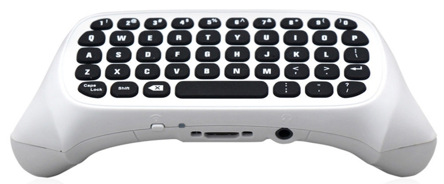 Keyboard for Xbox One S controller, White