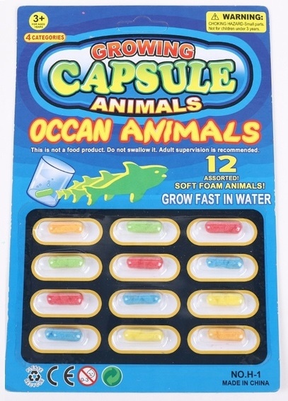 Magic Growing Capsules, 12-Pack - Sea Animals