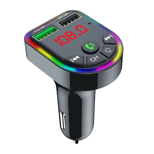 FM transmitter with Bluetooth and 2 x USB charging ports 3.1/1.0 A