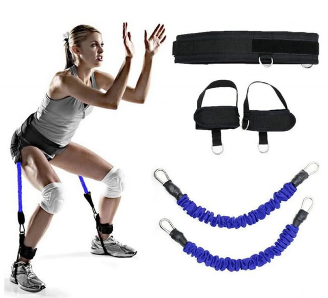 Resistance band for legs, Blue