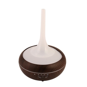 Wood humidifier LED lamp, Dark wood 240 ml