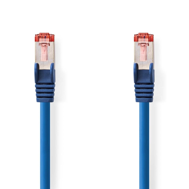 Nedis CAT6 Cable | RJ45 Male | RJ45 Male | S/FTP | 0.50 m | Round | LSZH | Blue | Label