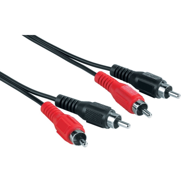 Hama Audio Cable 2 RCA Male Plugs - 2 RCA Male Plugs, 10 m