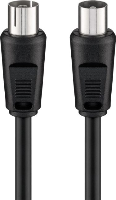 Goobay Antenna Cable ( coaxial plug > coaxial socket, 0.5 m