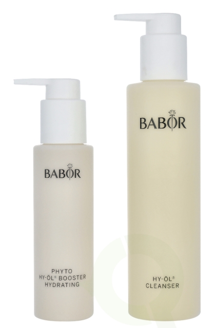 Babor Hy-Oil Cleanser & Phyto Hy-Oil Booster Hydrating Set 300 ml Cleansing Oil 200ml/Booster Hydrating 100ml - For Dry Skin