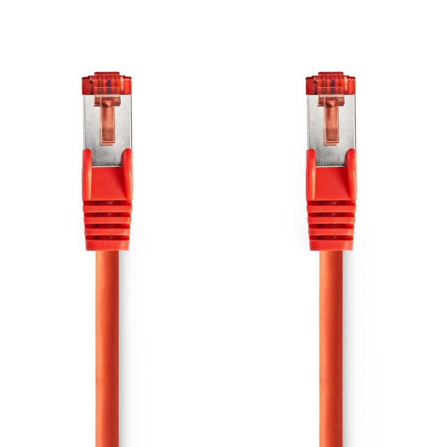 Nedis CAT6 Cable | RJ45 Male | RJ45 Male | S/FTP | 0.25 m | Round | LSZH | Red | Label
