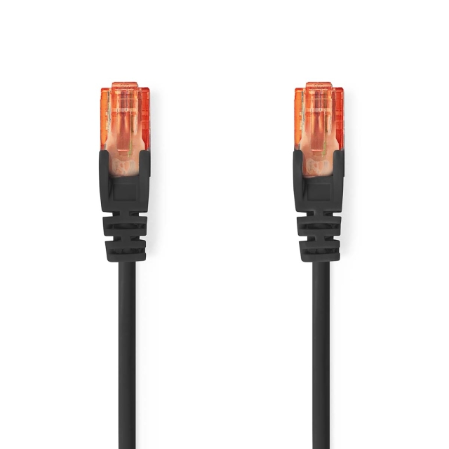 Nedis CAT6 Cable | RJ45 Male | RJ45 Male | U/UTP | 30.0 m | Round | PVC | Black | Label