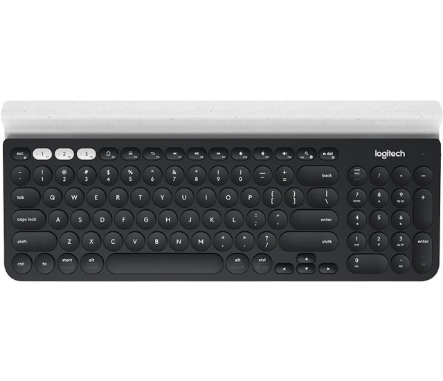 Logitech K780 Multi-Device Wireless Keyboard, Grey/White (Nordic)