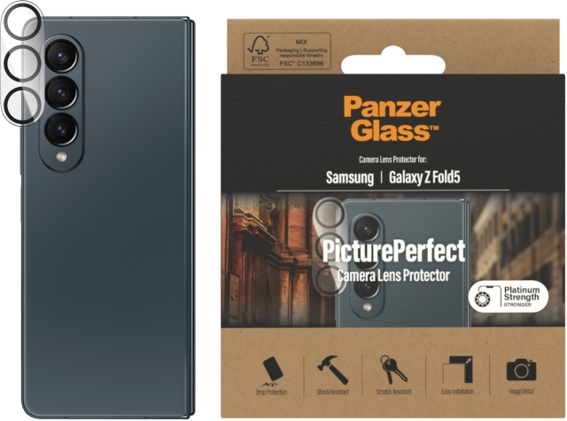 PanzerGlass PicturePerfect camera lens cover, Samsung Galaxy Z Fold5