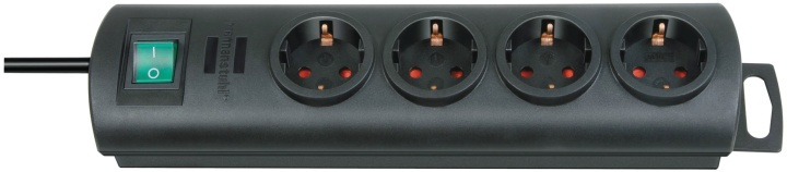 grenuttag, 4xCEE 7/4, 1xCEE 7/7, brytare, pet skydd, 1,5m kabel, svart in the group HOME, HOUSEHOLD & GARDEN / Electricity & Lighting / Power strips at TP E-commerce Nordic AB (38-19315)