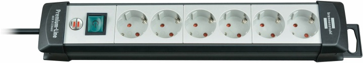 Brennenstuhl grenuttag, 6xCEE 7/4 uttag, 1xCEE 7/7, 5m kabel, sva/grå in the group HOME, HOUSEHOLD & GARDEN / Electricity & Lighting / Power strips at TP E-commerce Nordic AB (38-19359)