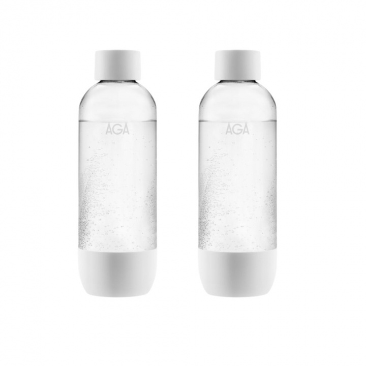 KORT DATUM! 2-pack AGA AQVIA PET-flaska, 1L (Vit) in the group HOME, HOUSEHOLD & GARDEN / Household appliances / Water & Juice / Carbonation machines / Accessories at TP E-commerce Nordic AB (38-21822PKT3)