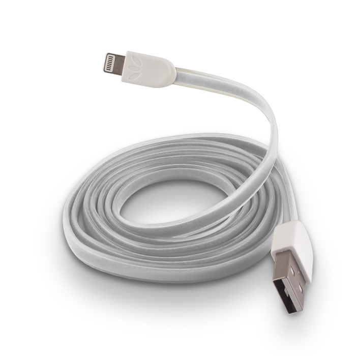 Forever Tangle-Free Lightning Cable (White) in the group SMARTPHONE & TABLETS / Chargers & Cables / Cables / Cables Lightning at TP E-commerce Nordic AB (38-25143)