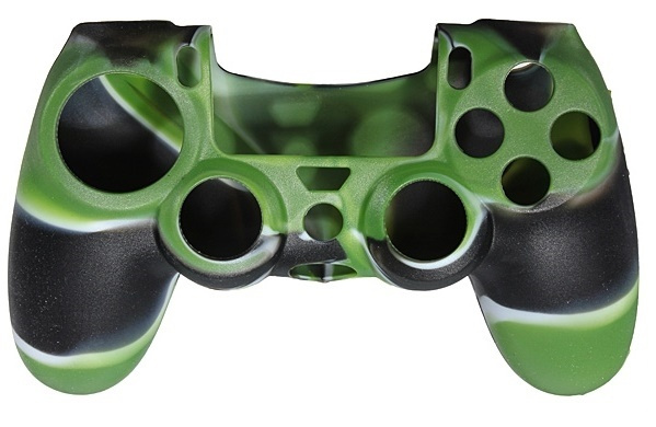 Silicone grip for controller, Playstation 4, Camouflage Green in the group HOME ELECTRONICS / Game consoles & Accessories / Sony PlayStation 4 at TP E-commerce Nordic AB (38-28611)