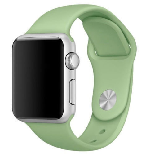 Silicone Watch Band compatible with Apple Watch, 42mm, Green in the group SMARTPHONE & TABLETS / Excercise, home & leisure / Apple Watch & Accessories / Accessories at TP E-commerce Nordic AB (38-29501)