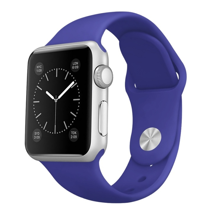 Silicone Watch Band compatible with Apple Watch, 42mm, Purple in the group SMARTPHONE & TABLETS / Excercise, home & leisure / Apple Watch & Accessories / Accessories at TP E-commerce Nordic AB (38-29511)