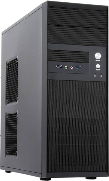 Chieftec Black with Mesh front panel, 2 x USB 3.0 in the group COMPUTERS & PERIPHERALS / Computer components / Chassis at TP E-commerce Nordic AB (38-52858)