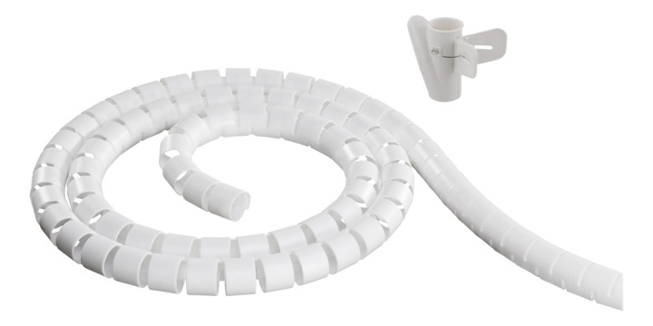 DELTACO nylon wire tube, 25mm diameter tool included, 20m, white in the group HOME ELECTRONICS / Cables & Adapters / Kable management at TP E-commerce Nordic AB (38-53422)