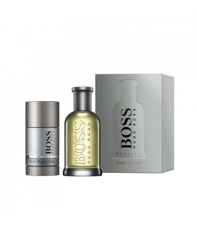 Giftset Hugo Boss Bottled Travel Edition Edt 100ml + Deostick 75ml in the group BEAUTY & HEALTH / Fragrance & Perfume / Perfumes / Perfume sets at TP E-commerce Nordic AB (38-67587)