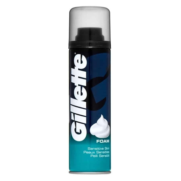 Gillette Sensitive Skin Shaving Foam 200ml in the group BEAUTY & HEALTH / Hair & Styling / Shaving & Trimming / Razors & Accessories at TP E-commerce Nordic AB (38-70063)