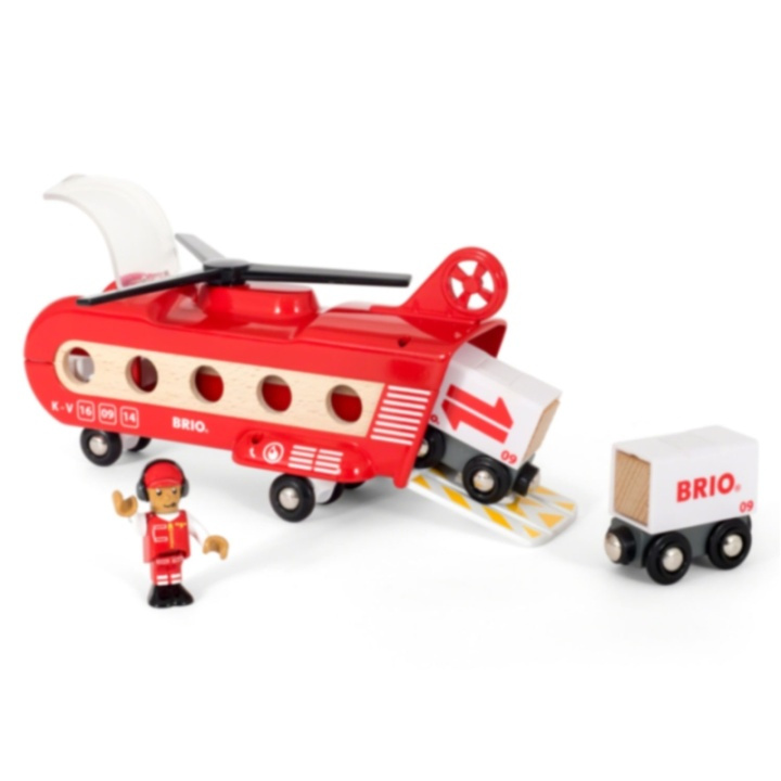 Brio 33886 Transporthelikopter in the group TOYS, KIDS & BABY PRODUCTS / Toys / Building toys / Brio train tracks at TP E-commerce Nordic AB (38-70219)