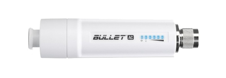 Ubiquiti airMAX Bullet AC radio, 300+ Mbps, water resistant, plug and in the group COMPUTERS & PERIPHERALS / Network / Access points at TP E-commerce Nordic AB (38-71992)