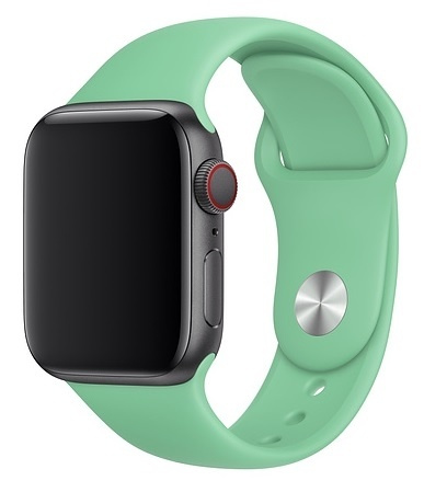 Silicone Watch Band compatible with Apple Watch, 38/40mm, Light Green in the group SMARTPHONE & TABLETS / Excercise, home & leisure / Apple Watch & Accessories / Accessories at TP E-commerce Nordic AB (38-80853)