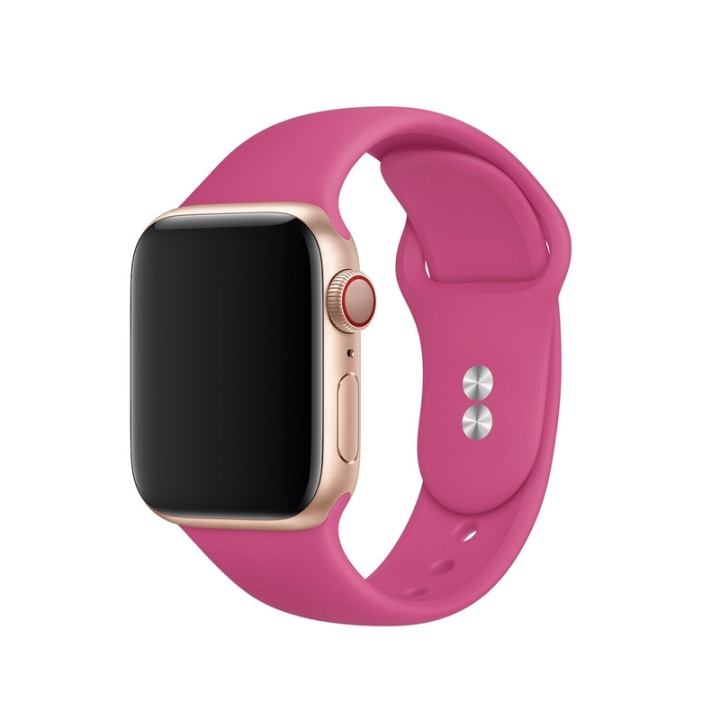 Silicone Watch Band for Apple watch 38/40 mm, Pink in the group SMARTPHONE & TABLETS / Excercise, home & leisure / Apple Watch & Accessories / Accessories at TP E-commerce Nordic AB (38-80877)