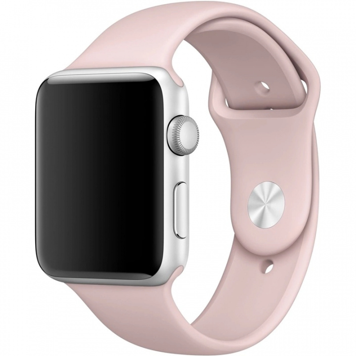 Silicone Watch Band compatible with Apple Watch, 42/44/45mm, Pink in the group SMARTPHONE & TABLETS / Excercise, home & leisure / Apple Watch & Accessories / Accessories at TP E-commerce Nordic AB (38-83403)