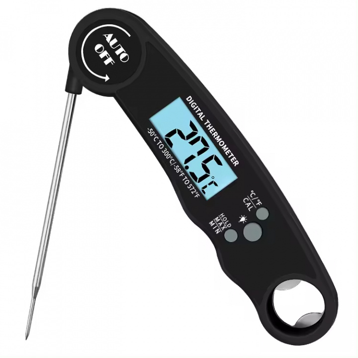 Meat thermometer, Black in the group HOME, HOUSEHOLD & GARDEN / Kitchen utensils / Frying Thermometers at TP E-commerce Nordic AB (38-83757)