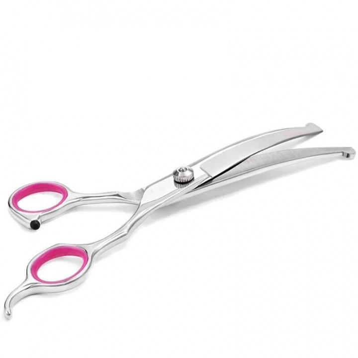 Curved dog scissors 18 cm in the group HOME, HOUSEHOLD & GARDEN / Pet Accessories / Dog at TP E-commerce Nordic AB (38-84386)