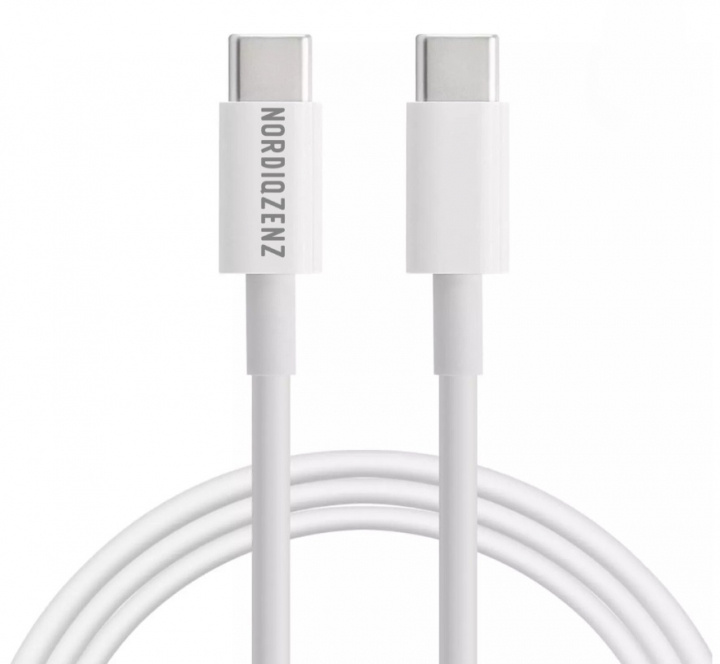 NORDIQZENZ 60W USB CABLE TYPE C to TYPE C 30cm, White in the group COMPUTERS & PERIPHERALS / Computer cables / USB / USB-C at TP E-commerce Nordic AB (38-84419)