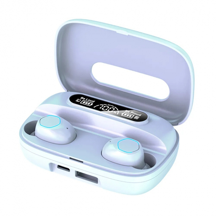 M9 True Wireless in-ear headphones, White in the group HOME ELECTRONICS / Audio & Picture / Headphones & Accessories / Headphones at TP E-commerce Nordic AB (38-84428)