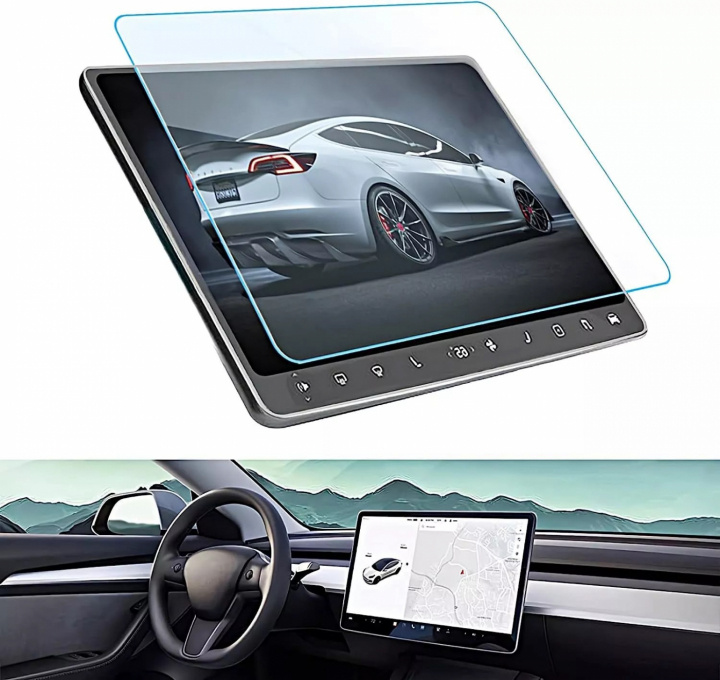 Tempered glass screen protector for Tesla Model 3 in the group CAR / Car accessories / Other Car accessories at TP E-commerce Nordic AB (38-84496)