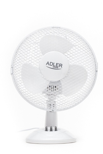 Adler AD 7302 table fan, 60W, 23 cm, white in the group HOME, HOUSEHOLD & GARDEN / Fans & Climate products / Table fans at TP E-commerce Nordic AB (38-84695)