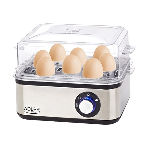 Adler Äggkokare i Stål in the group HOME, HOUSEHOLD & GARDEN / Household appliances / Rice & Egg cooker at TP E-commerce Nordic AB (38-84741)