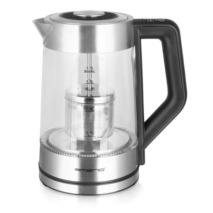 Emerio Vatten/Tekokare 1,7l Glas temp in the group HOME, HOUSEHOLD & GARDEN / Household appliances / Water & Juice / Kettles at TP E-commerce Nordic AB (38-87338)