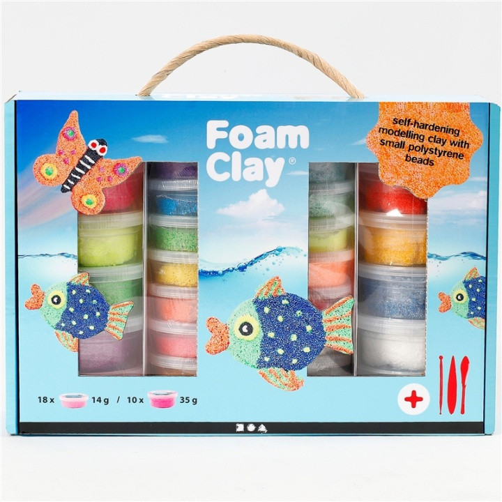 Foam Clay Presentask Mixade Färger in the group TOYS, KIDS & BABY PRODUCTS / Toys / Crafts at TP E-commerce Nordic AB (38-87390)