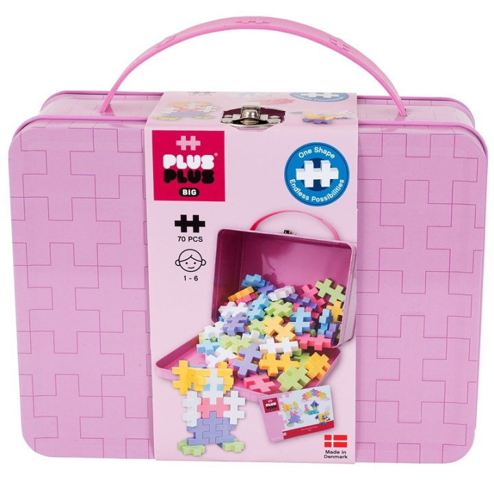 Plus-Plus Big Metal Suitcase/Pastel in the group TOYS, KIDS & BABY PRODUCTS / Toys / Building toys / Toy blocks at TP E-commerce Nordic AB (38-87970)