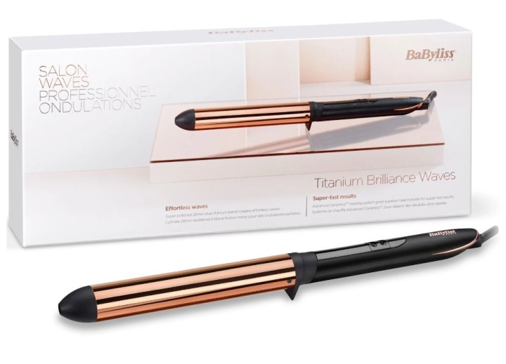 Babyliss C455E Titanium Brilliance Waves 28mm locktång in the group BEAUTY & HEALTH / Hair & Styling / Styling Tools / Curling irons at TP E-commerce Nordic AB (38-88667)