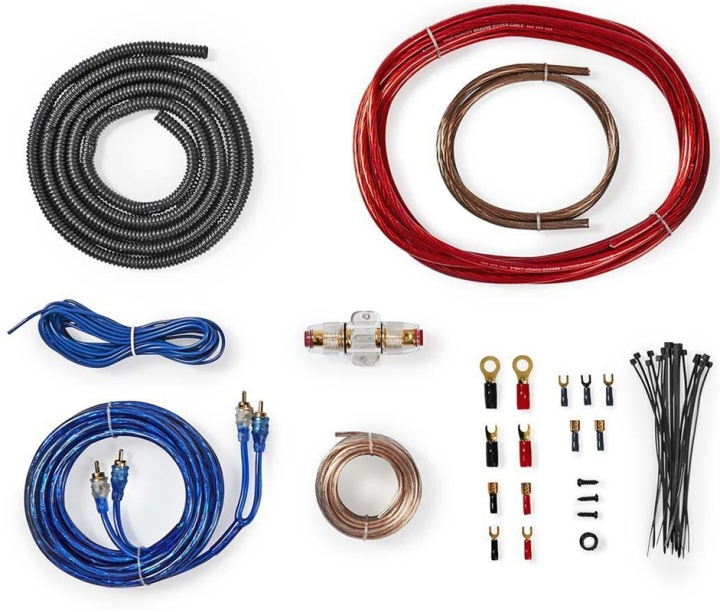 Nedis Car Audio Connector Kit | 800 W | Gold Plated | Blister in the group CAR / Car audio & Multimedia / Cables at TP E-commerce Nordic AB (38-89260)