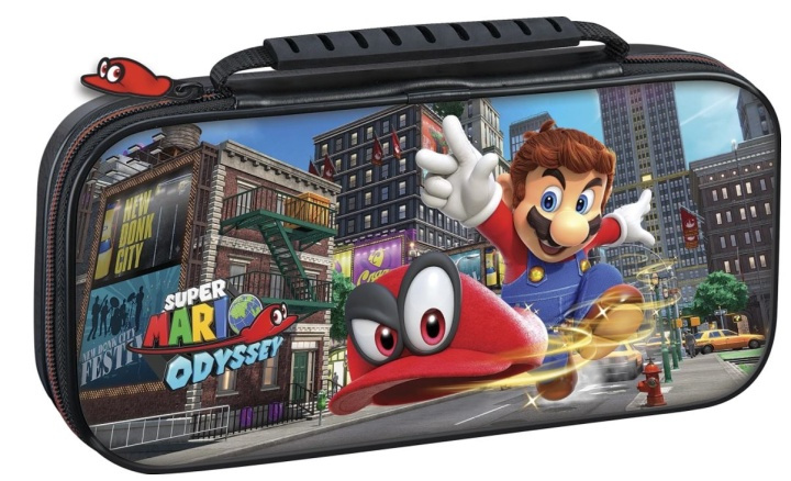 Nintendo Switch Deluxe Skyddsväska, Super Mario Odyssey-motiv in the group HOME ELECTRONICS / Game consoles & Accessories / Nintendo Switch / Accessories at TP E-commerce Nordic AB (38-89711)