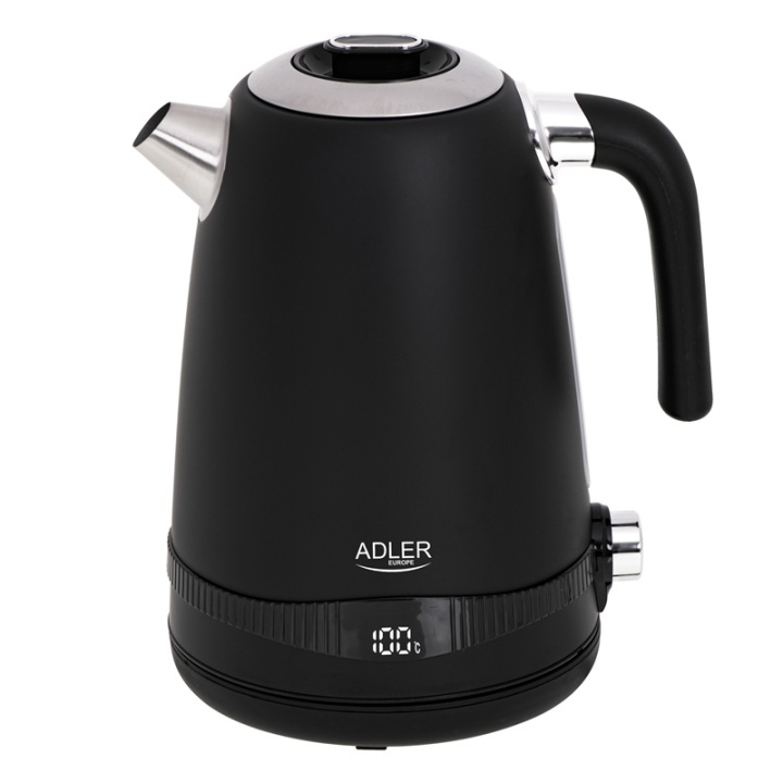 Adler Vattenkokare 1,7L med Temperatur-inställning, Svart in the group HOME, HOUSEHOLD & GARDEN / Household appliances / Water & Juice / Kettles at TP E-commerce Nordic AB (38-89835)