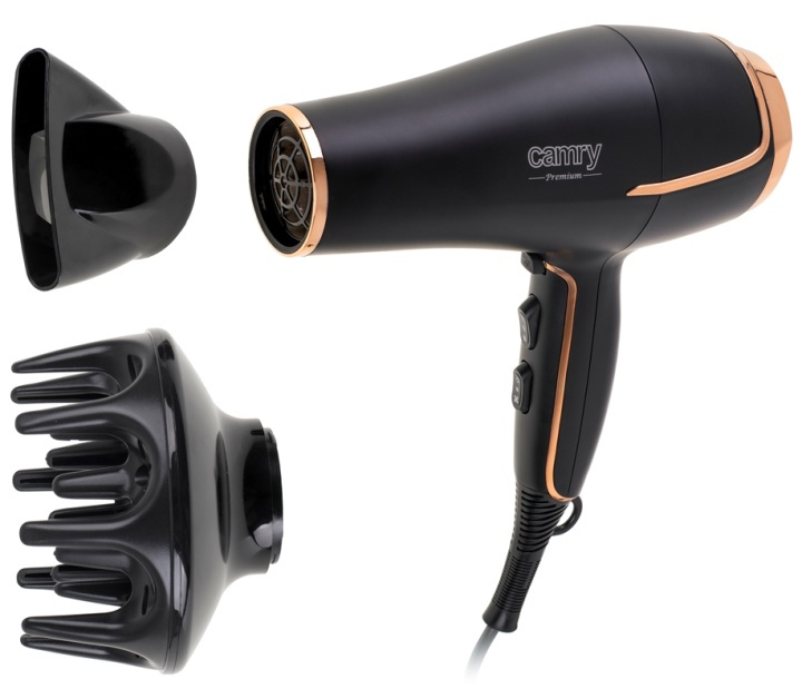 Camry Hårfön med diffuser, 2200W in the group BEAUTY & HEALTH / Hair & Styling / Styling Tools / Hair dryer at TP E-commerce Nordic AB (38-89919)