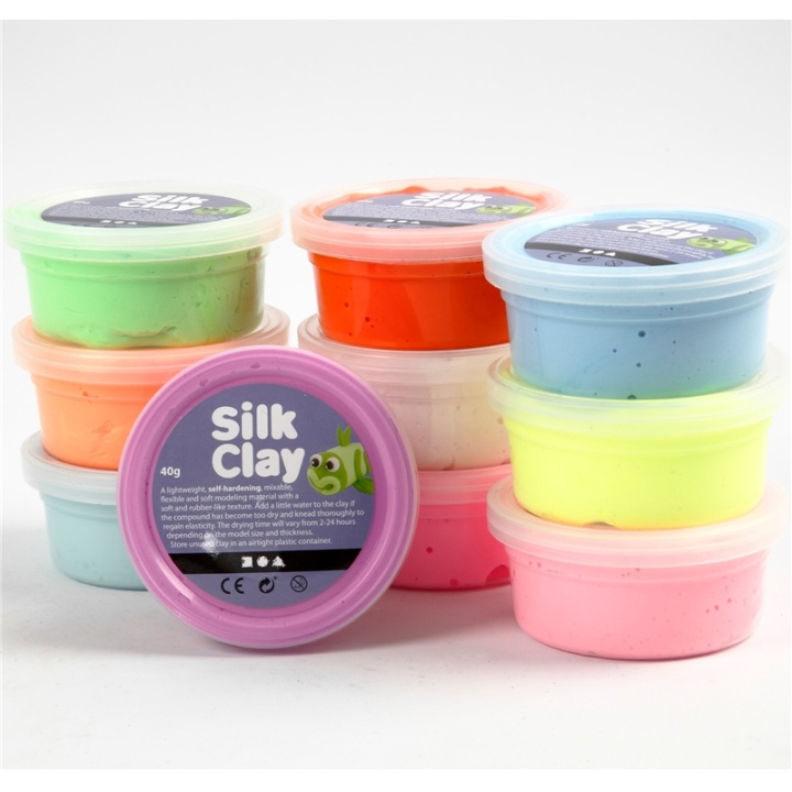 Silk Clay Mixade Färger Basic 2 10x40g in the group TOYS, KIDS & BABY PRODUCTS / Toys / Crafts at TP E-commerce Nordic AB (38-90236)