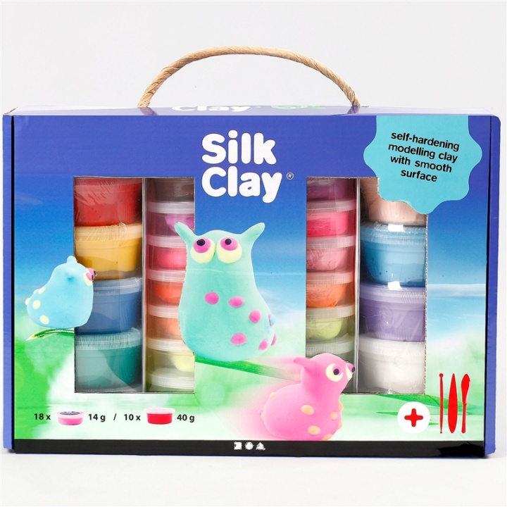 Silk Clay Presentask Mixade Färger in the group TOYS, KIDS & BABY PRODUCTS / Toys / Crafts at TP E-commerce Nordic AB (38-90239)