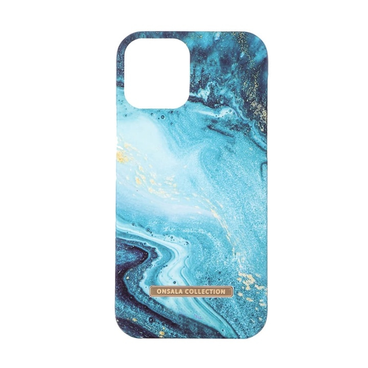 Onsala COLLECTION Mobile Cover Soft Blue Sea Marble iPhone 12 Pro Max in the group SMARTPHONE & TABLETS / Phone cases / Apple / iPhone 12 Pro / Cases at TP E-commerce Nordic AB (38-91050)