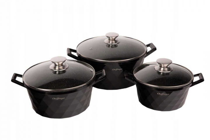 6-piece casserole set, induction, non-stick in the group HOME, HOUSEHOLD & GARDEN / Kitchen utensils / Pots & Pans at TP E-commerce Nordic AB (38-94734)