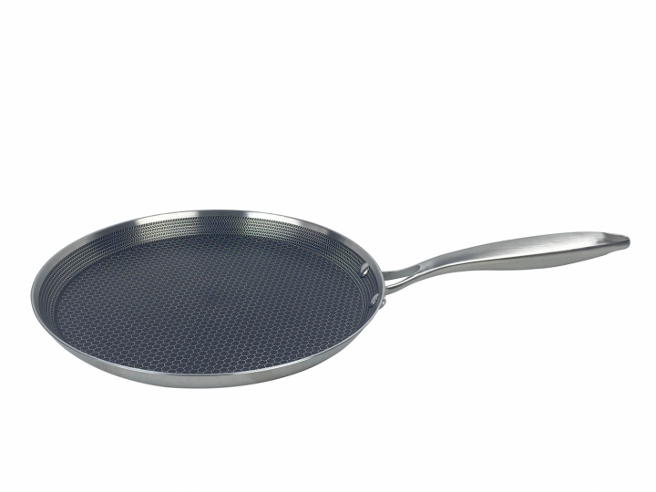 Stainless steel pancake pan, Ø28cm, induction pan, Non-stick, Scratch resistant, Stainless steel in the group HOME, HOUSEHOLD & GARDEN / Kitchen utensils / Frying pans at TP E-commerce Nordic AB (38-94750)